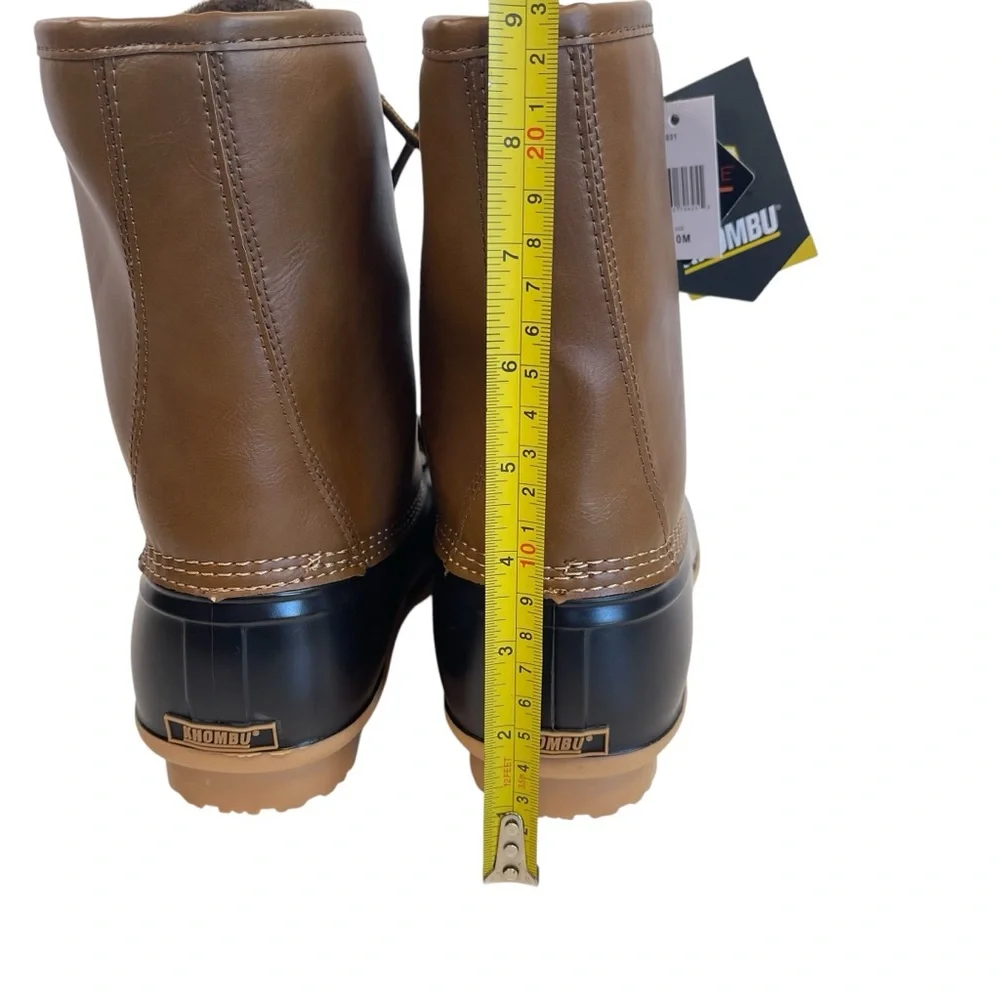 KHOMBU Thermolite Fleece Lined Waterproof Duck Boots Men’s Size 10 M NWT